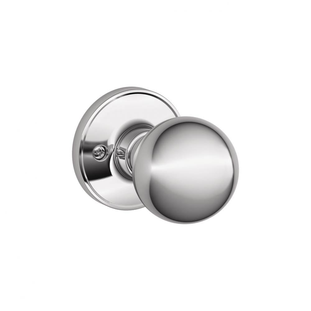 Corona Knob Non-Turning Lock in Bright Chrome