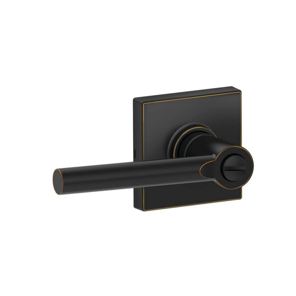 Broadway Bed & Bath Leverset with Collins Trim in Aged Bronze