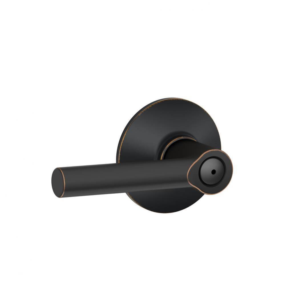 Broadway Lever Bed and Bath Lock in Aged Bronze