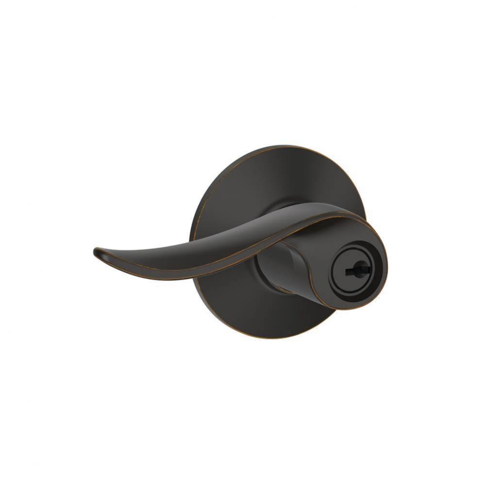 Sacramento Lever Keyed Entry Lock in Aged Bronze