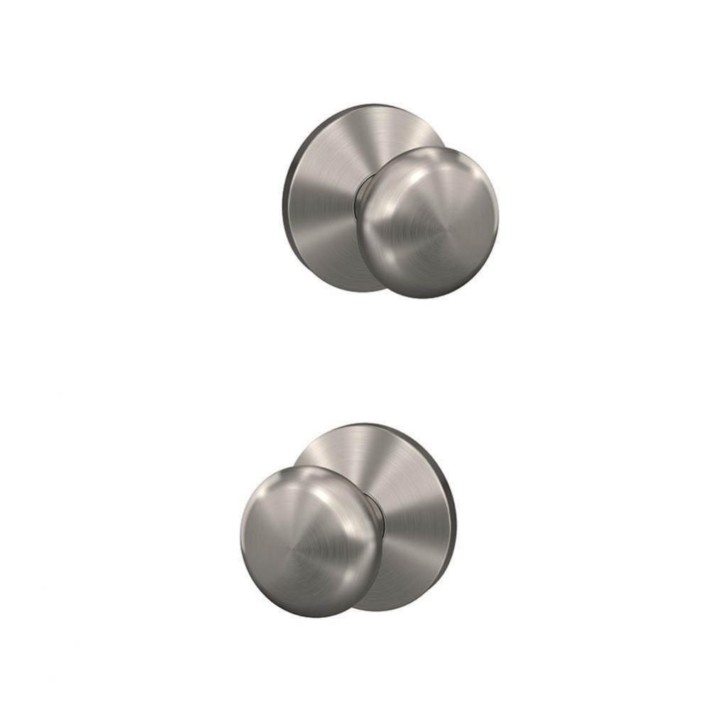 Custom Plymouth Non-Turning Knob with Kinsler Trim in Satin Nickel