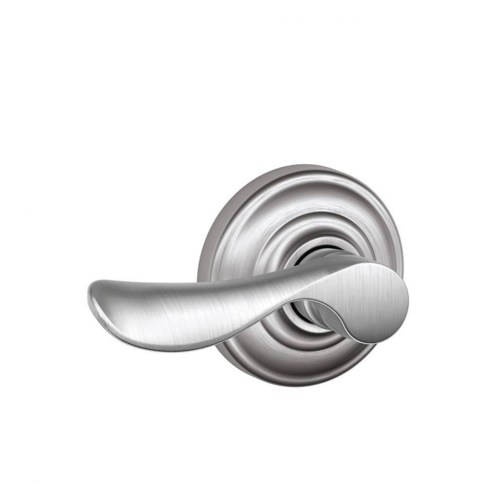 Champagne Lever with Andover Trim Hall and Closet Lock in Satin Chrome