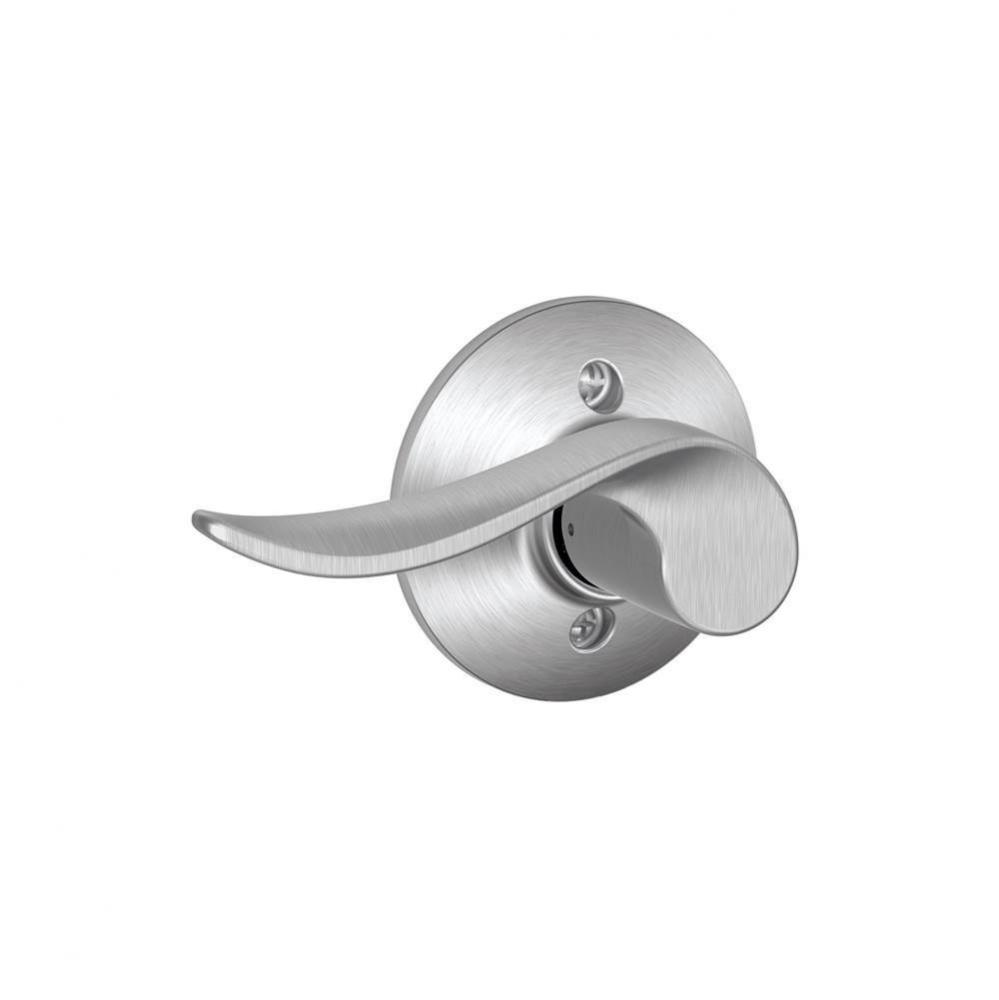 Sacramento Lever Non-Turning Lock in Satin Chrome - Left Handed