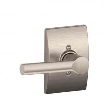 Schlage F170 BRW 619 CEN - Broadway Lever with Century Trim Non-Turning Lock in Satin Nickel