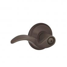 Schlage F40 AVA 613 - Avanti Lever Bed and Bath Lock in Oil Rubbed Bronze
