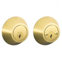 Schlage JD62 V 605 - Double Cylinder Deadbolt in Bright Brass