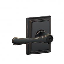 Schlage F51A VLA 716 ADD - Avila Lever with Addison Trim Keyed Entry Lock in Aged Bronze