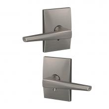 Schlage FC21 ELR 619 CEN - Custom Eller Lever with Century Trim Hall-Closet and Bed-Bath Lock in Satin Nickel