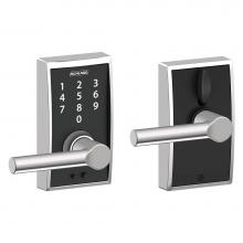 Schlage FE695 CEN 625 BRW - Touch Keyless Touchscreen Broadway Lever with Century Trim in Bright Chrome