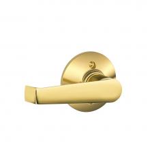 Schlage F170 ELA 605 - Elan Lever Non-Turning Lock in Bright Brass