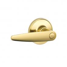 Schlage J40 V DOV 605 - Dover Lever Bed and Bath Lock in Bright Brass