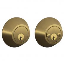Schlage JD62 V 609 - Double Cylinder Deadbolt in Antique Brass