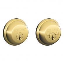 Schlage B62 N 505 605 - Double Cylinder Deadbolt in Bright Brass