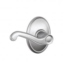 Schlage F10 FLA 626 WKF - Flair Lever with Wakefield Trim Hall and Closet Lock in Satin Chrome