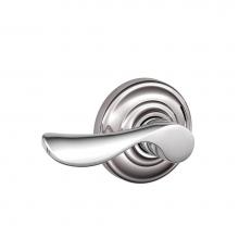 Schlage F10 CHP 625 AND - Champagne Lever with Andover Trim Hall and Closet Lock in Bright Chrome