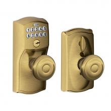 Schlage FE595 CAM 609 GEO - Georgian Keypad Knob with Flex-Lock with Camelot Trim