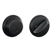 Schlage B60 N6 F 716 - Single Cylinder Deadbolt in Aged Bronze