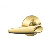 Schlage F170 JAZ 605 - Jazz Knob Non-Turning Lock in Bright Brass