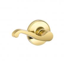 Schlage J10 LAS 605 - LaSalle Lever Hall and Closet Lock in Bright Brass