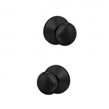 Schlage FC172 PLY 622 KIN - Custom Plymouth Non-Turning Knob with Kinsler Trim in Matte Black