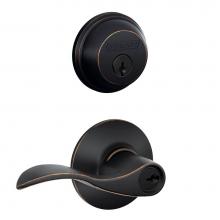 Schlage FB50N V ACC 716 - Single Cylinder Deadbolt and Keyed Entry Accent Lever