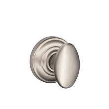 Schlage F10 SIE 619 AND - Siena Knob with Andover Trim Hall and Closet Lock in Satin Nickel