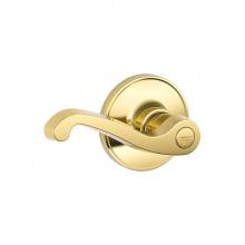 Schlage J40 V LAS 605 - LaSalle Lever Bed and Bath Lock in Bright Brass