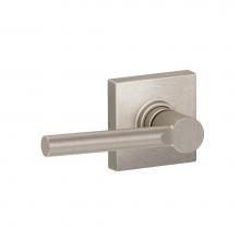 Schlage J10 BRW 619 COL - Broadway Hall & Closet Leverset with Collins Trim in Satin Nickel