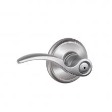 Schlage F40 STA 626 - St. Annes Lever Bed and Bath Lock in Satin Chrome