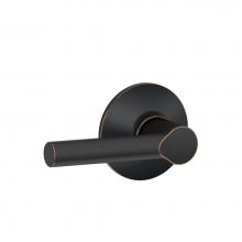 Schlage F10 BRW 716 - Broadway Lever Hall and Closet Lock in Aged Bronze