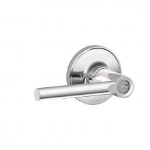 Schlage J54 BRW 625 - Broadway Keyed Entry Leverset in Bright Chrome