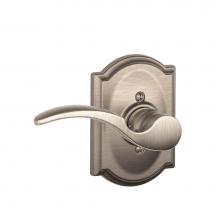 Schlage F170 STA 619 CAM LH - St. Annes Lever with Camelot Trim Non-Turning Lock in Satin Nickel - Left Handed