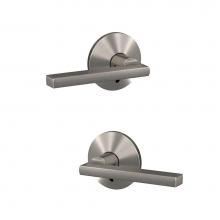 Schlage FC172 LAT 619 KIN - Custom Latitude Non-Turning Lever with Kinsler Trim in Satin Nickel