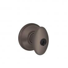 Schlage F51A SIE 613 - Siena Knob Keyed Entry Lock in Oil Rubbed Bronze