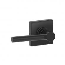 Schlage J10 BRW 622 COL - Broadway Hall & Closet Leverset with Collins Trim in Matte Black