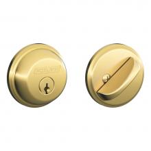 Schlage B60 N6 605 - Single Cylinder Deadbolt in Bright Brass
