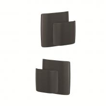 Schlage FC172 GAN 622 DLT - Custom Ganton Non-Turning Knob with Dalton Trim in Matte Black