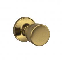 Schlage J10 V BYR 609 - Byron Knob Hall and Closet Lock in Antique Brass