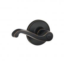 Schlage J40 LAS 716 - LaSalle Lever Bed and Bath Lock in Aged Bronze