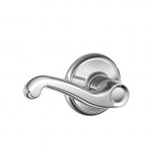 Schlage F10 FLA 625 - Flair Lever Hall and Closet Lock in Bright Chrome