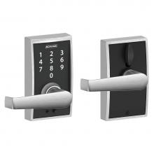 Schlage FE695 CEN 626 ELA - Touch Keyless Touchscreen Elan Lever with Century Trim in Satin Chrome