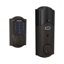 Schlage BE469ZP CAM 716 - Connect  Smart Deadbolt with Alarm with Camelot Trim, Z-Wave Plus Enabled