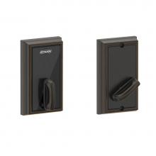 Schlage BE467 F ADD 716 - Control Smart Deadbolt Addison Trim in Aged Bronze