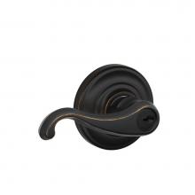 Schlage F51A CLT 716 AND - Callington Lever with Andover Trim Keyed Entry Lock in Aged Bronze
