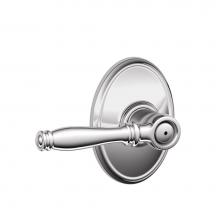 Schlage F40 BIR 625 WKF - Birmingham Lever with Wakefield Trim Bed and Bath Lock in Bright Chrome