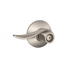 Schlage F40 SAC 619 - Sacramento Lever Bed and Bath Lock in Satin Nickel