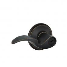 Schlage F51 V AVA 716 - Avanti Lever Keyed Entry Lock in Aged Bronze