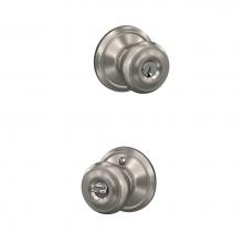 Schlage F51 V GEO 619 - Georgian Knob Keyed Entry Lock