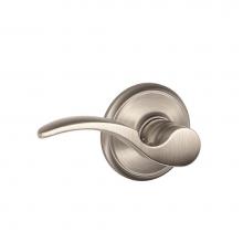 Schlage F10 STA 619 - St. Annes Lever Hall and Closet Lock in Satin Nickel