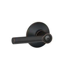 Schlage F40 V BRW 716 - Broadway Lever Bed and Bath Lock in Aged Bronze